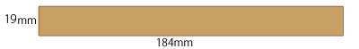 19mm×184mm