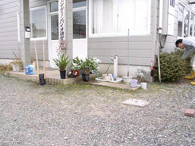 レンガの敷き方