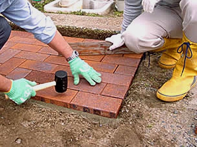 レンガの敷き方