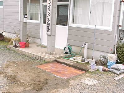 レンガの敷き方