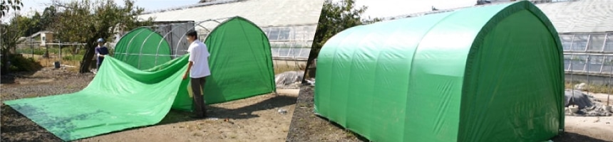 パイプ車庫の組み立て方