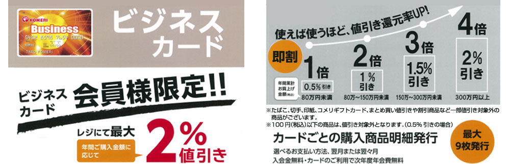 ビジネスカード最大4倍